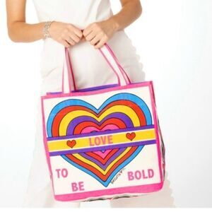 Brighton “Love to Be Bold” Tote Bag Brighton Colorful Heart Tote Bag